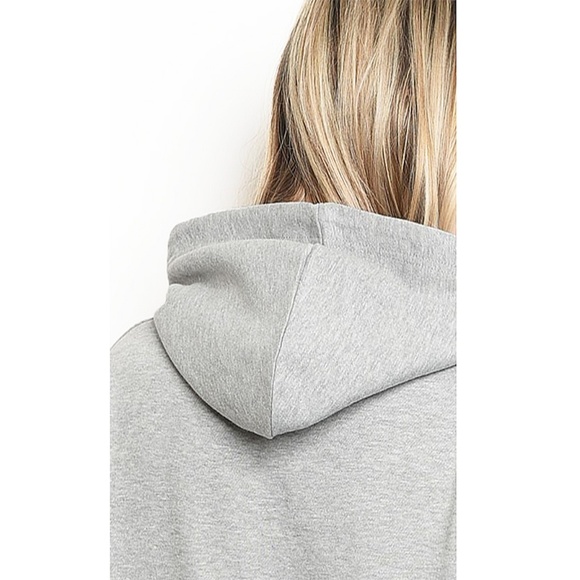 Gray Pink Active Sweater Hoodie Tunic Sweatshirt - Picture 5 of 8